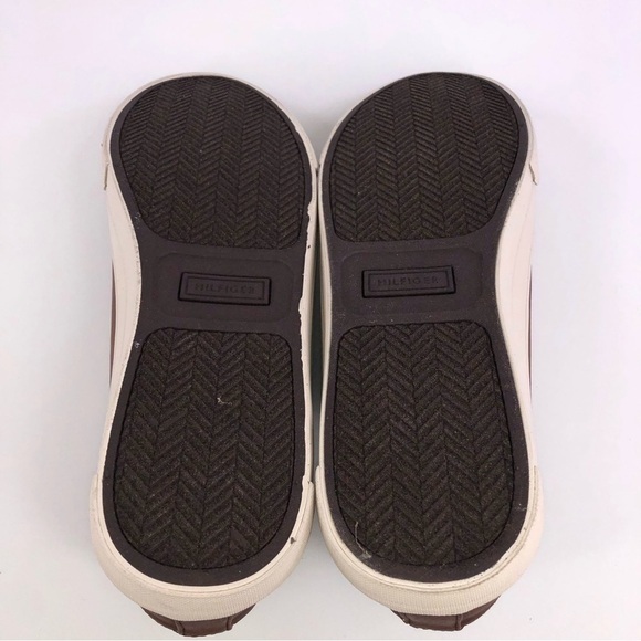 Tommy Hilfiger Mens Ref Leather Low Top Lace Up Fashion Brown, US size 9 - Picture 6 of 8